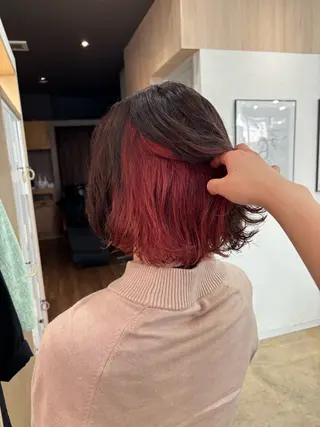 ショート カラー 🪽髪質改善ストレー ト🤍美羽🤍のヘアスタイル