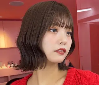 ショート カラー 莉乃/縮毛矯正/髪質 改善/艶カラーのヘアスタイル