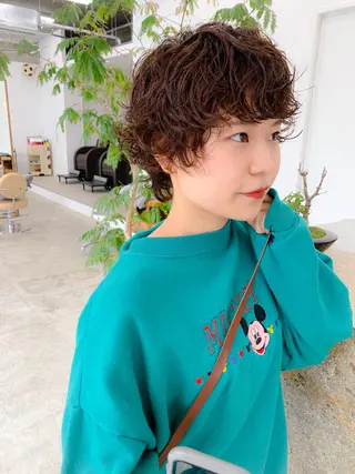 ショート パーマ SALOWIN 名古屋所属・パーマ特化美容師 /丹羽舜太のヘアスタイル