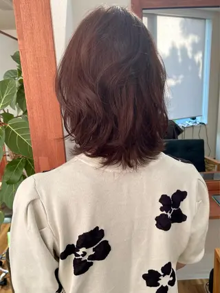 ショート カラー 髪質改善ｶﾗｰ ｹｱﾌﾞﾘｰﾁ/ﾀﾑのヘアスタイル