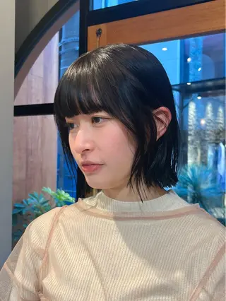 ショート カラー 神戸ボブ✂️ ioe三宮/田 伸佳のヘアスタイル