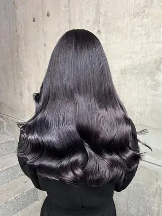 ロング カラー 表参道/透明感カラー /暗髪/ジュキヤのヘアスタイル