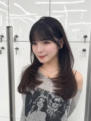 ミディアム カラー ヘアアレンジ 顔周り&ミディアム 特化/池袋/kokiのヘアスタイル