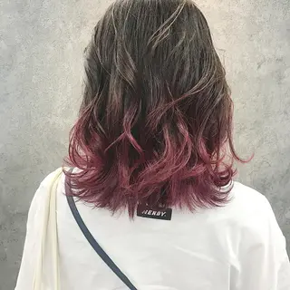 ミディアム 所渉/韓国レイヤー /ウルフカットのヘアスタイル