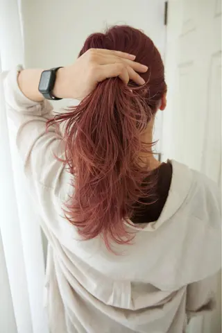 ロング カラー 🍑もも 🍑のヘアスタイル