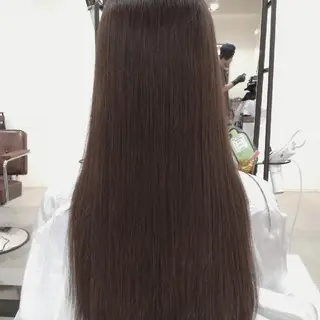 ロング カラー パーマ ヘアアレンジ メンズ ネイル キッズ マツエク・マツパ 中津No.1髪質改善 店長✨透ける暗髪のヘアスタイル