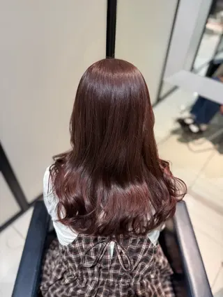 セミロング カラー グレージュ/透明感/ 韓国ヘア/RISAのヘアスタイル