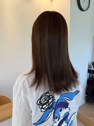 セミロング SALOWIN  north茶屋町店所属・💎透明感カラー💎 ナチュラルテイストのヘアスタイル