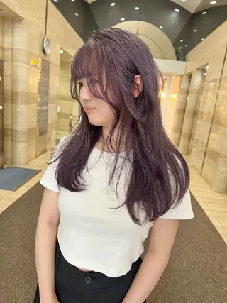 ロング カラー Via officialのヘアスタイル