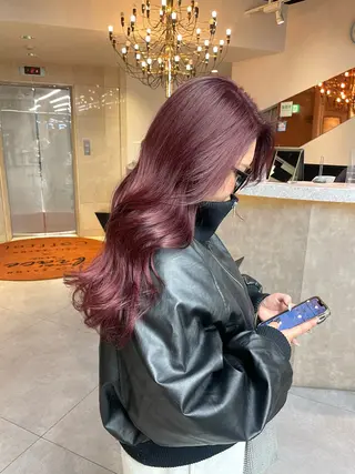 ロング カラー 🫧ミルクティーベー ジュ🫧門脇ゆう🎀のヘアスタイル