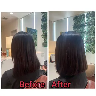 ミディアム 平 真亜里のヘアスタイル