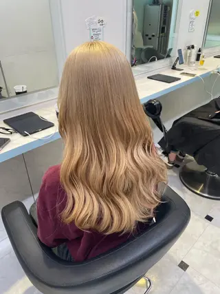 ロング カラー ハイトーン/韓国 レイヤー/るか🎀のヘアスタイル