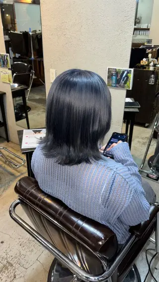 ミディアム 小池 かなこのヘアスタイル