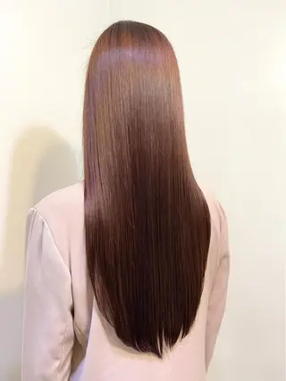 ロング ブリーチ毛対応酸性 ストレート🌈サキのヘアスタイル