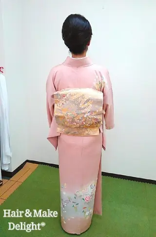 セミロング ヘアアレンジ Hair&Make  Delight*のヘアスタイル