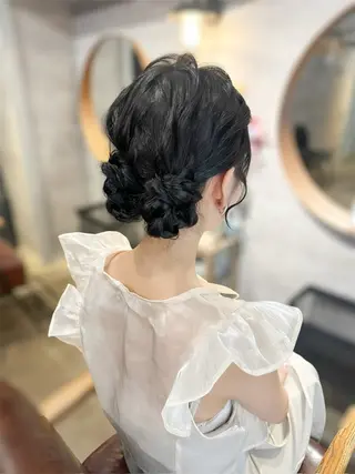 セミロング ヘアアレンジ ヘアセット┊お呼ばれ ┊お出かけ┊wadaのヘアスタイル