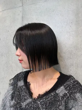 ショート カラー ヘアアレンジ ボブ艶モテカラー🫧 カリンのヘアスタイル