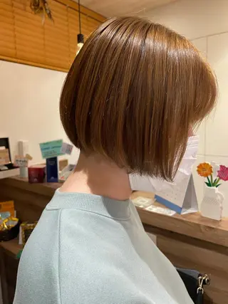 ショート カラー 似合わせ レイヤー須川のヘアスタイル