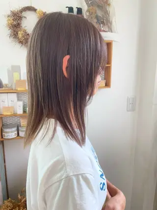 ミディアム カラー milk所属・キノシタ マユのヘアスタイル