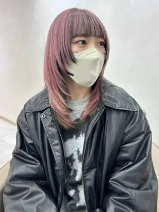 セミロング カラー レイヤー/透明感 カラー💘akariのヘアスタイル