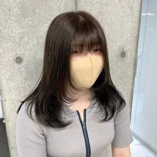 セミロング りおな/エクステ /ミルクティーカラーのヘアスタイル