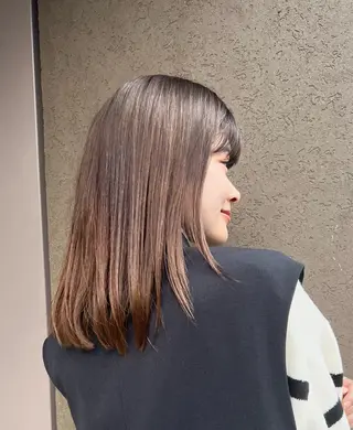 ミディアム 縮毛矯正 /横山陸人のヘアスタイル