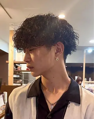 パーマ メンズ 年間2000名担当◎ パーマ職人/仲原佑樹のヘアスタイル
