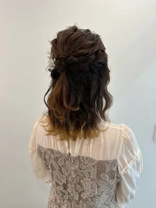 ミディアム ヘアアレンジ レイヤー/ナチュラル 💐nao.のヘアスタイル