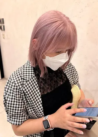 ミディアム カラー 【海外風カラー】 ⭐︎DEAN名駅店☆のヘアスタイル