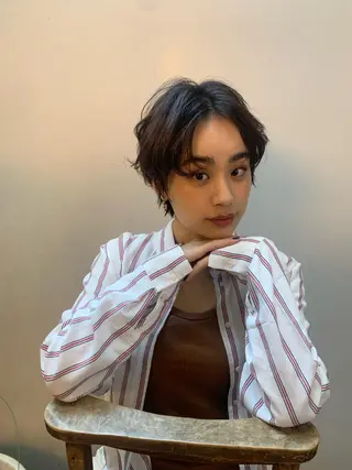 ショート 朝がラクになるパーマ トウバルタイキのヘアスタイル