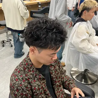 ショート カラー パーマ メンズ 🔥メンズ 特化🔥菊水皐暉🔥のヘアスタイル