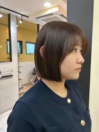 ショート hub hair レイヤー/透明感のヘアスタイル