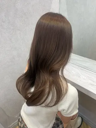 ロング 韓国🎀レイヤー/艶 髪/縮毛矯正/ユリナのヘアスタイル