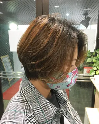 ショート ヘアアレンジ 🧶ブリーチカラー TERU🧶のヘアスタイル