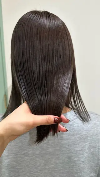 ミディアム カラー HAZEL博多所属・韓国ヘア🇰🇷 𝑳𝒊𝒏𝒂🤍のヘアスタイル