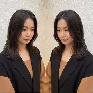 ミディアム カラー メンズカット◎さくら JR福島駅徒歩5分のヘアスタイル