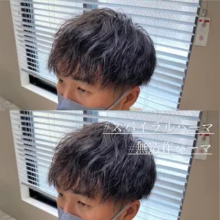 パーマ メンズ 梅田中崎町メンズ 美容師ユースケのヘアスタイル