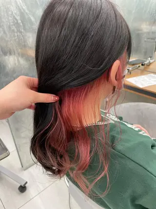 ロング 暖色🎀ゆるふわ☁️ MOERI 🍒のヘアスタイル