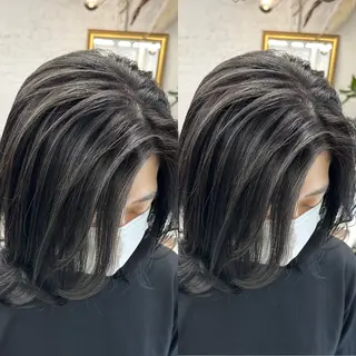 ミディアム カラー ヘアアレンジ 久米 治仁のヘアスタイル