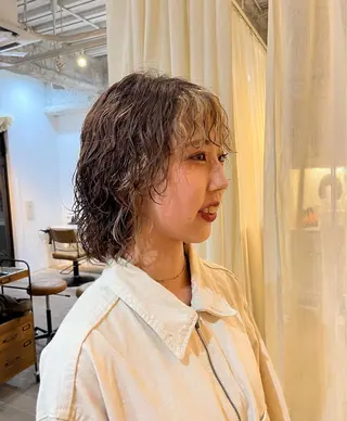 カラー パーマ Sherry/R 三川町　山本なつみのヘアスタイル