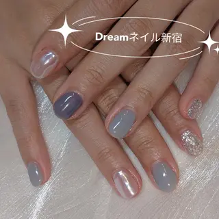 ネイル ネイリストゆか💅 長さだし、深爪矯正のネイルデザイン