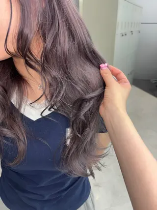 ロング カラー ヘアアレンジ ミルクティー/ピンク カラー/ みう🎀のヘアスタイル