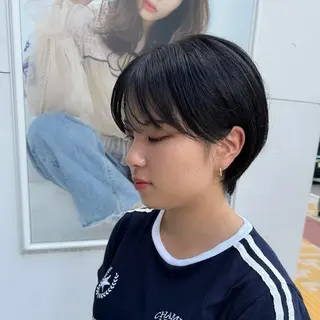 ショート カラー ショート/ボブ 似合わせ/中原のヘアスタイル