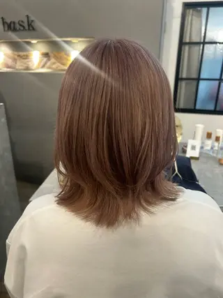 ミディアム カラー ブリーチ／ヘアセット 🪞🌙minamiのヘアスタイル