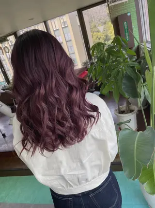 セミロング カラー 土居 正季のヘアスタイル