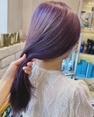 ロング カラー ヘアアレンジ 金子 明日香のヘアスタイル