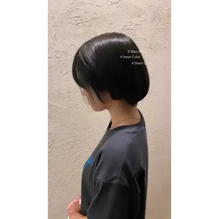 ショート カラー 艶カラー/縮毛矯正 /豊川/ユキのヘアスタイル