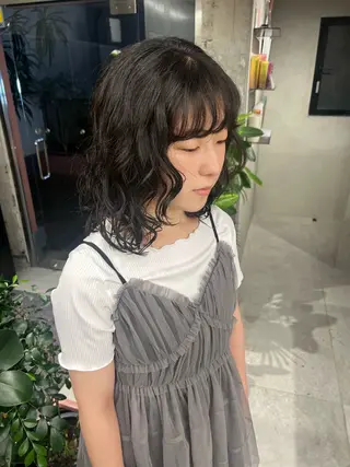 ミディアム パーマ パーマモデル募集中 Mizuのヘアスタイル