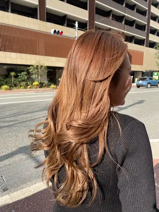 カラー 韓国ヘア/レイヤー Londエレンのヘアスタイル
