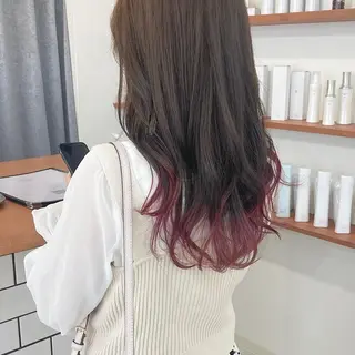 ミディアム カラー お洒落パーマ/ 艶カラー/michiのヘアスタイル